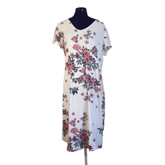 No Boundaries Dresses & Skirts - No Boundaries White Floral Criss Cross Dress
